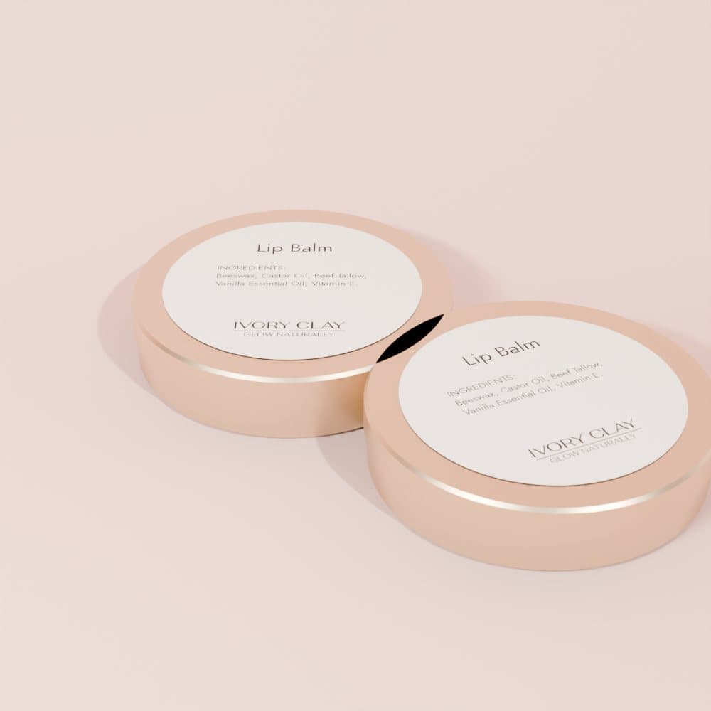 Lip Balm — Ivory Clay grass-fed tallow